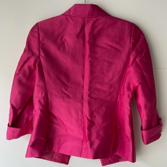 NWT ($200) Talbots Blazer Jacket Coat Office Career Work Pink Jacket, Sz 8 - Picture 7 of 14